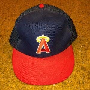 RARE California Angels truckers hat